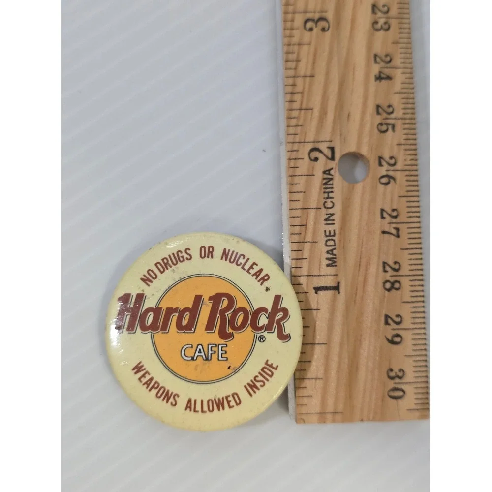 Vintage Hard Rock Cafe‎ Slogan Pinback Button Lot Et Tu Caesar Humor Pins